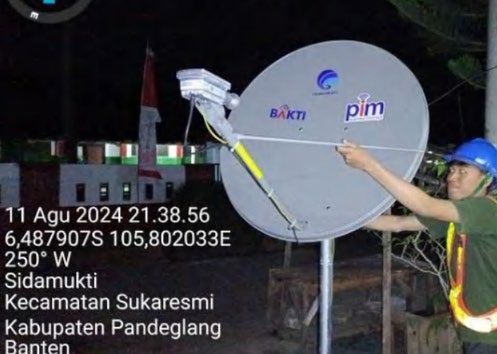 VSAT Installation for BAKTI Kominfo